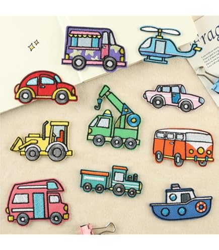 Amazon.co.jp: アイロン ワッペン男の子 車【2025新型 アイロン接着