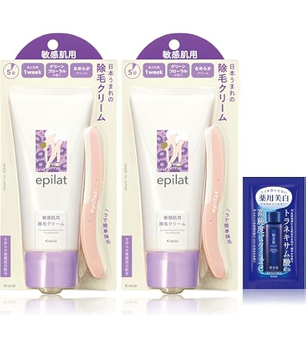 Amazon.co.jp: エピラット 脱色クリーム 敏感肌用 55g+55g [医薬部外品