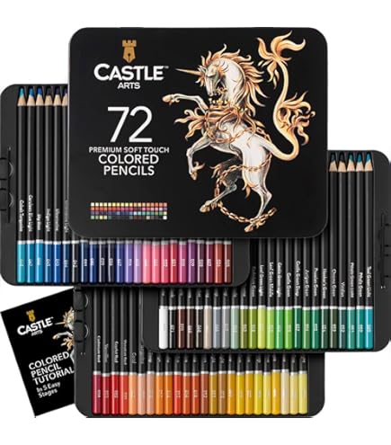 CASTLE ARTS 120色色鉛筆セット Amazon | Castle Art Supplies 120色鉛筆ジップアップセットは