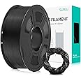 PLA Plus 3D フィラメント 1.75mm、 SUNLU 3Dプリンター & 3Dペン用 PLA+ フィラメント、 高尺寸精度、高密度、許容誤差精度 +/- 0.02mm、1KG 黑