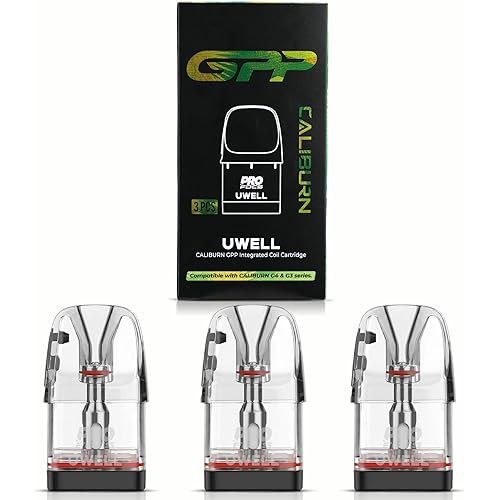 ARASHI ユーウェル Caliburn GPP 交換用カートリッジ 3個入り リキッドなし 電子タバコ VAPE G5/G4/G3対応 GPP ポッド 0.4Ω