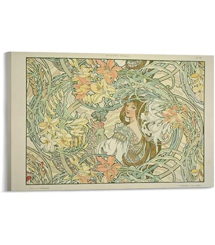 Alphonse Mucha 【百合の聖母】　美品 Alphonse Mucha 【百合の聖母】 美品 - メルカリ