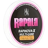 Rapala(ラパラ) PEライン ラピノヴァX マルチゲーム 100m 4本編み ピンク RLX100M