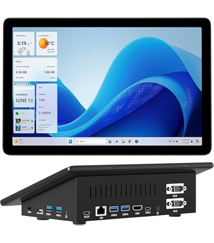 Amazon.co.jp: GZBOXミニPC 小型pc スティック pc 7インチ 2in1タッチ