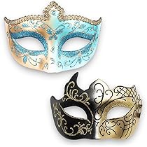 Amazon.co.jp: [SALUDABLE] ベネチアンマスク 仮面 お面 ハロウィン