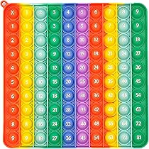 Amazon | スクイーズ玩具 プッシュポップパズル (掛け算九九