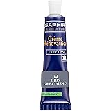 [サフィール ブルー] 革製品 合皮のキズかくし レノベイティング カラー 補修 クリーム チューブ 25ml 靴 バッグ ジャケット ソファ 色あせ 革 レザー 着色 塗料 14 グレー