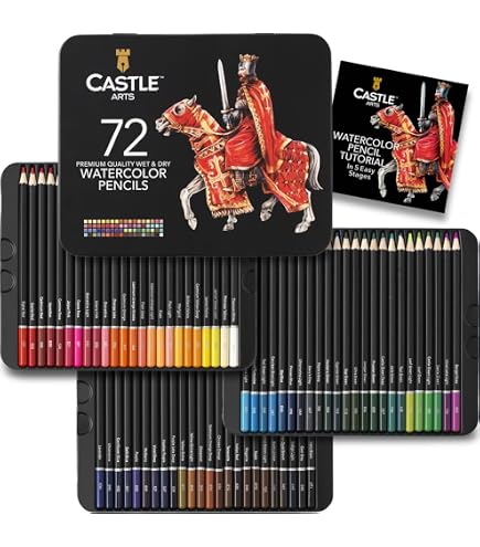 Amazon | ファーバーカステル 水彩色鉛筆 72色 赤紙箱 [並行輸入品