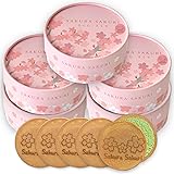 さくらさくり グルテンフリー お菓子 ゴーフレット 抹茶味 ギフト 個包装 卒業 入学 (丸箱5枚入り×5箱セット)
