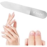 【2024年改良版】Kanavi 爪やすり 爪磨き ガラス製 ピカピカ 最新ナノ技術が生んだ全く新しい ネイルケア ネイルシャイナ― つめみがき つめ や すり 人気 ランキング ツメ磨き 介護 子供 つめ お手入れ (ストレート型-爪やすり)