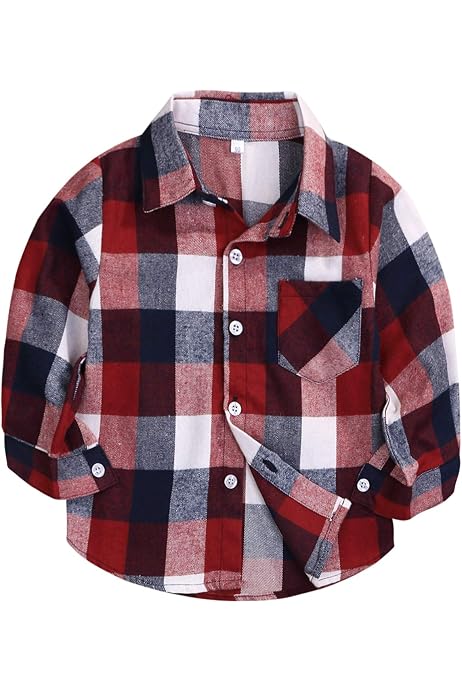 siliteelon Toddler Baby Boys Plaid 