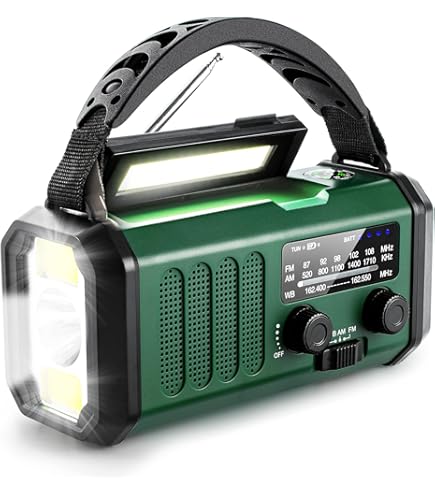 Emergency Radio With * – 10000 MAh/37000 MWh Battery */AM/FM Weather Radio, Type-C And Solar Charging, SOS, LED Flashlight With 3 * Reading Lamp, And Compass; For Outdoor Survival
