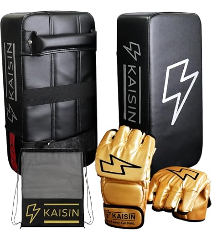 Amazon | KAISIN オープンフィンガーグローブ パンチング グローブ