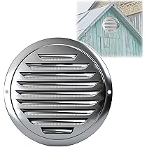 Amazon.co.jp: Ø 7cm~20cm 304ステンレス製 排気口 ルーバー付きグリル