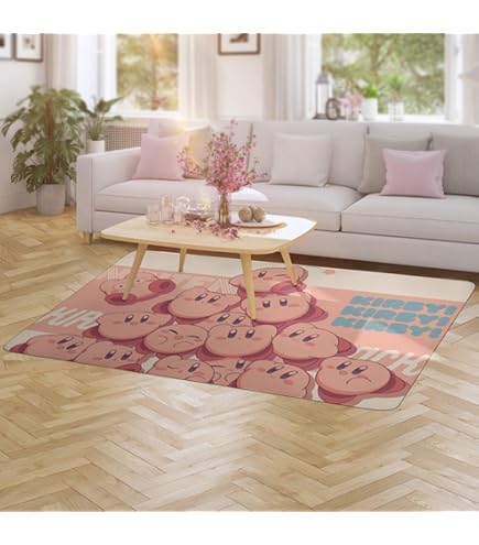 Amazon｜星のカービィ カーペット 滑り止めマット 洗えるラグマット