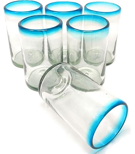 Dos Sueños Mexican Hand Blown Glass - Set Of 4 Natural Clear Hand Blown Margarita - View #8