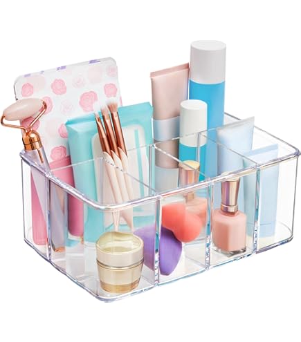 Bino Die Heiress 8-Fach Schmuck & Make-up-Organizer Aus Klarem Acryl – Transparent, Stapelbar, 17,8 X 17,8 X 12,7 Cm (kein Zusammenbau Nötig)