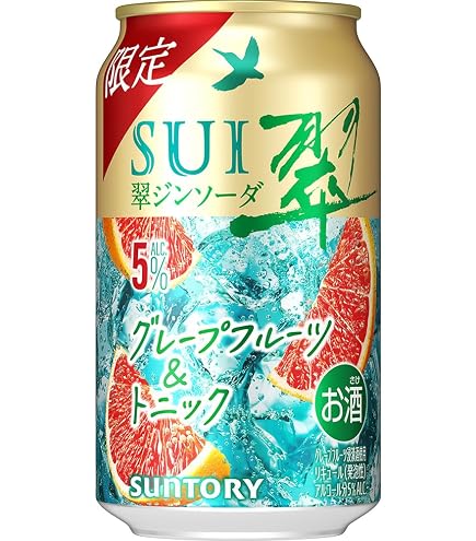 Amazon.co.jp: 翠ジンソーダ 〈グレープフルーツ＆トニック〉 500ml×24