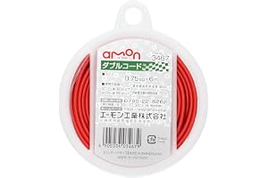 エーモン(amon) ダブルコード 自動車用 0.75sq 6m 赤/黒 346…