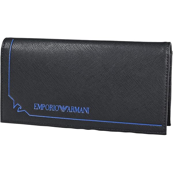 Amazon | [エンポリオアルマーニ] メンズ 二つ折長財布 (小銭入れ付き