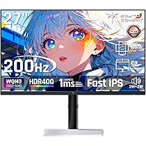 Amazon.co.jp: KTC 27インチ WQHD(2560×1440) 200Hzゲーミングモニター