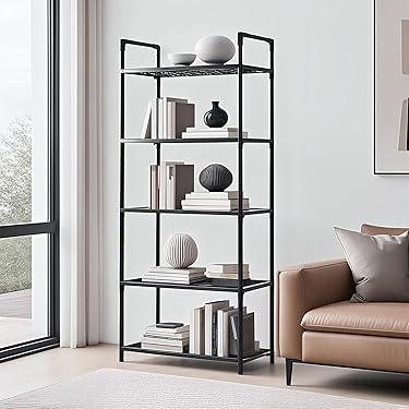 オープンシェルフ 大収納　棚　ラック　本棚　シルバー　グレー オープンラック シェルフ 収納棚 完成品 幅90cm 幅174cm