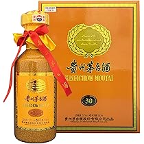 Amazon.co.jp: 30年貴州茅台酒 アルコール53度 500ml 箱付 中国酒 白酒