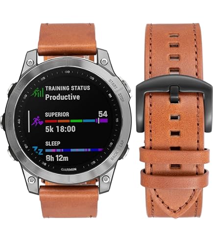 Amazon.co.jp: [HeeNia] レザーバンド QuickFit 26mm Garmin Fenix 8