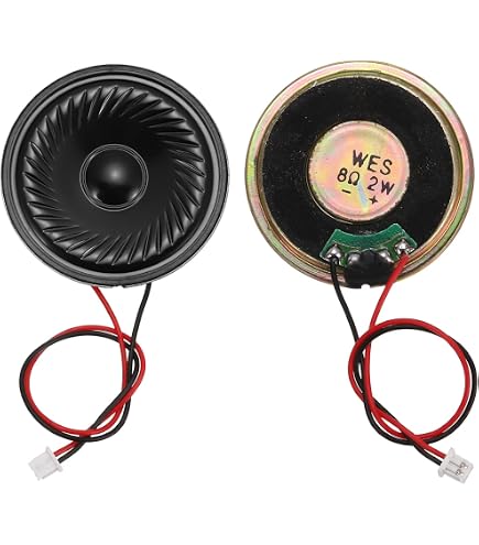 Amazon.co.jp: uxcell 小型スピーカー 直径30mm 8Ω/2W 内蔵マグネット