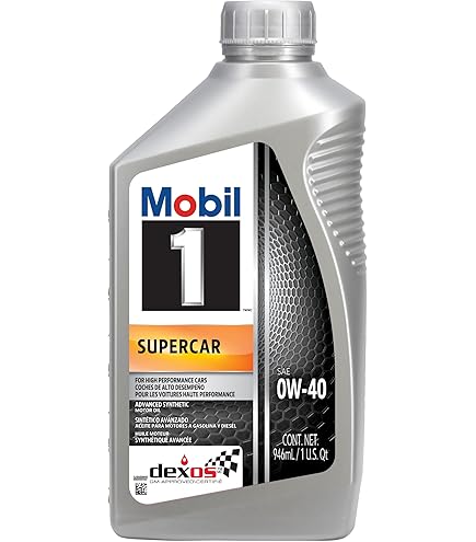 Amazon | Mobil 1 Supercar Advanced 完全合成モーターオイル 0W-40、1