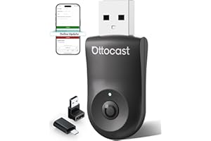 OTTOCAST Mini 2026- Wireless CarPlay & Android Auto 2-in-1 Adapter, Plug & Play, 5GHz WiFi, Auto Connect for iPhone & Android, Fits 98%+ OEM Wired CarPlay Cars