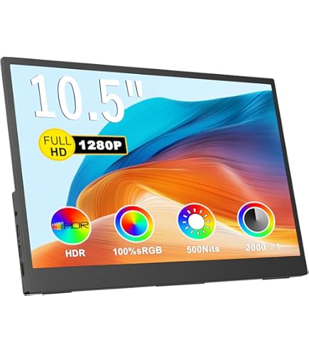 Amazon.co.jp: moonka 10.5inch Portable Monitor 1920x1280P FHD IPS