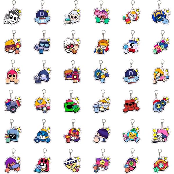Amazon.co.jp: [QWJHGBC] ブロスタ アクリルキーホルダー セット キー