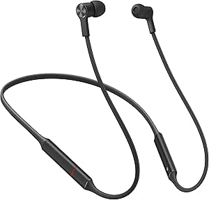 美品 HUAWEI Bluetoothイヤホン FreeLace/Black Huawei FREELACE Bluetooth Headset - Black - متجر حلول عنيزة