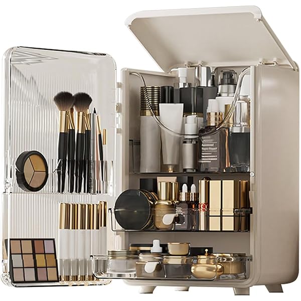 Amazon.co.jp: メイクアップオーガナイザー 回転メイクアップ