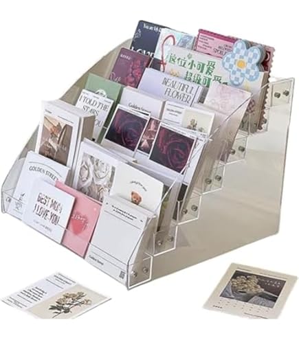 Amazon.co.jp: PSEKQ CDラック 卓上 DVD収納ケース 透明アクリル製