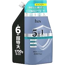 Amazon.co.jp: h&s 5in1 シャンプー 1750g [6 個分] 詰替 超特大
