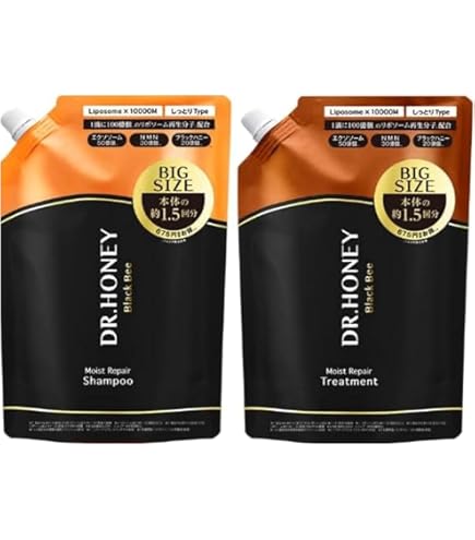 DR.HONEY　ブラックビー　シャンプー　トリートメント　１０点 Amazon | DRハニー ブラックビー モイスト リペア シャンプー