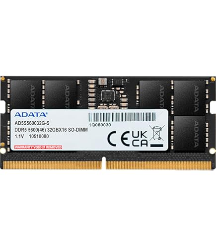Amazon | ADATA Premier、32GB、DDR5、4800MHz (PC5-38400)、CL40、1.1