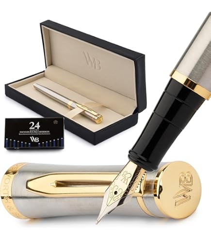 Amazon.co.jp: ワーズワース & ブラック 万年筆セット 中字 インク