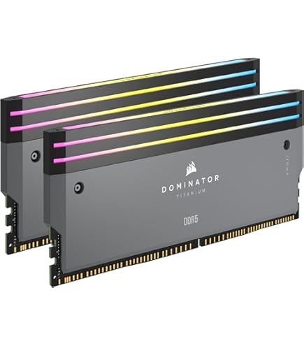 Amazon | CORSAIR DOMINATOR TITANIUM RGB DDR5 メモリ 32GB(16GB×2