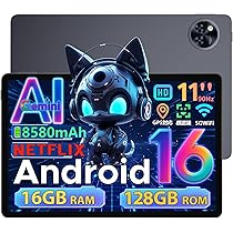 Android16 タブレット DOOGEE U11 11インチ Wi-Fi DOOGEE U11: Android 16 Tablet 16GB+128GB/2TB TF Octa-Core