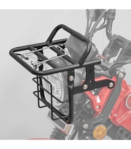 ハンターカブ CT125用 ヘッドライトガード＆フロントキャリアキット Amazon | MotoSkill Headlight Gard ＆ Front Carrier Kit CT125【艶