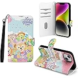 ダッフィーフレンズ スプリングヴォヤッジ ダッフィー ステラルー シェリーメイ 【 iPhone 14 / iPhone 14 Pro iPhone 13 iPhone 12 iPhone SE 】 多機種 対応 IPhoneケース 手帳型 iPho