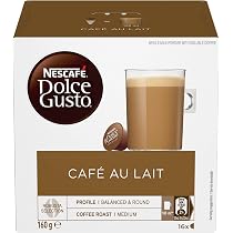 NESCAFÉ Dolce Gusto Cafe Au Lait Coffee Pods, 16 Capsules (16 Serves) 160g  : Amazon.com.au
