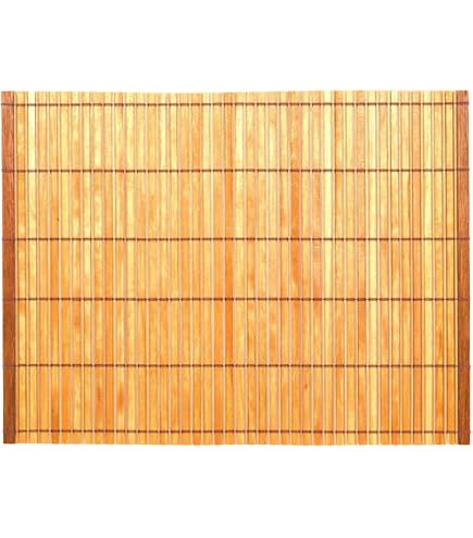 Amazon | 竹製 「炭化竹ランチョンマット30×40cm」34-024k