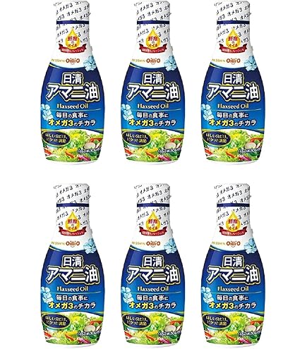 Amazon | 日清オイリオ 日清アマニ油 320g×8本入 | 日清オイリオ