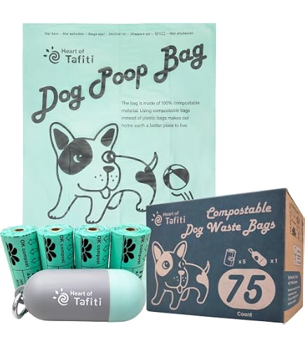 WDFAACK Biodegradable Dog Poop Bags - 240 Bags, Corn Starch, Extra Thick, Leak Proof - Pink