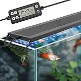Hygger 水槽ライト LEDアクアリウムライト 105-120CM対応 新開発のDIYモード WRGB割合を調整可能 LCDディスプレイ 8色白/赤/橙/黄/緑/青/藍/紫LED 昼光と月光モード タイマー自由に設定 10段階明るさ調整 IP68