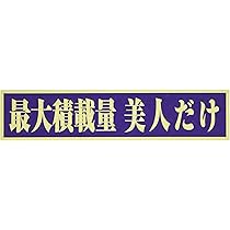 Amazon.co.jp: 東洋マーク 「最大積載量 気分次第」 ステッカー